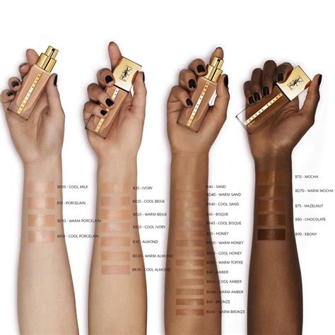 ysl foundation shade|yves saint laurent foundation shades.